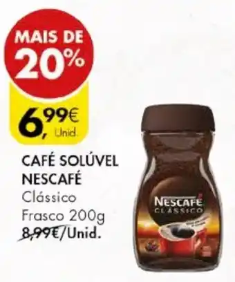 Pingo Doce CAFÉ SOLÚVEL NESCAFÉ Clássico Frasco 200g promoção