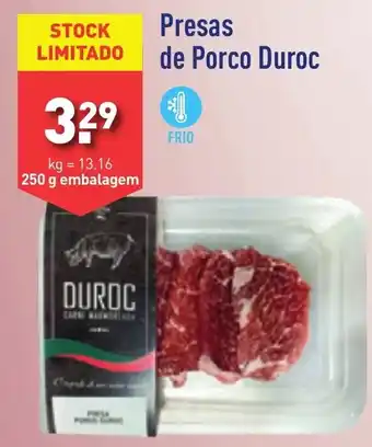 ALDI Presas de Porco Duroc 250g promoção