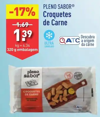 ALDI PLENO SABOR Croquetes de Carne 320g promoção