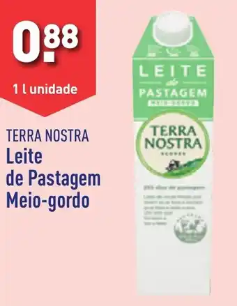 ALDI TERRA NOSTRA Leite de Pastagem Meio-gordo 1 l unidade promoção
