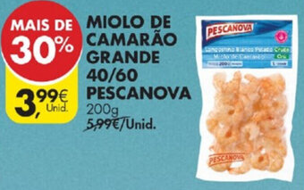 Miolo de Camarão Grande 40/60 Pescanova 200g