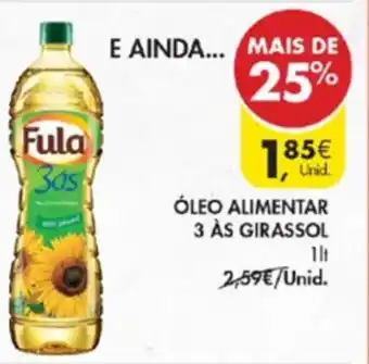 Pingo Doce Óleo Alimentar 3 Ás Girassol 1lt promoção