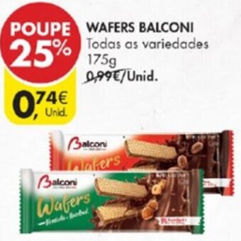 Pingo Doce Wafers Balconi 175g promoção