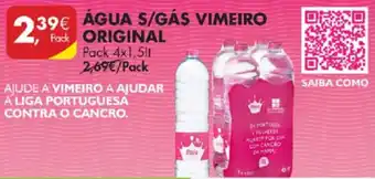 Pingo Doce Água S/Gás Vimeiro Original 4x 1,5lt promoção
