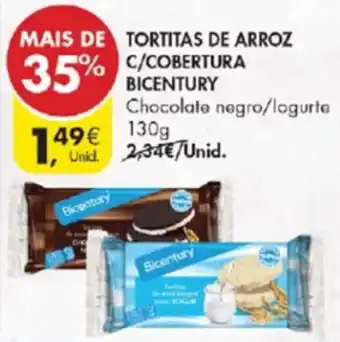 Tortitas de Arroz C/Cobertura Bicentury 130g