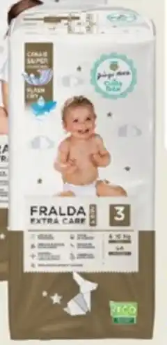 Pingo Doce Fraldas Extra Care & Dry T3 54 Unid promoção