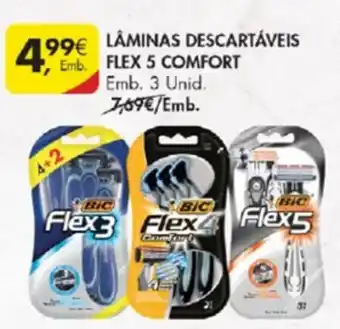 Pingo Doce Lâmina Descartáveis Flex Comfort 3 unid promoção