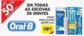 Pingo Doce Oral-B Escovas de Dentes Vitally Cross Action promoção