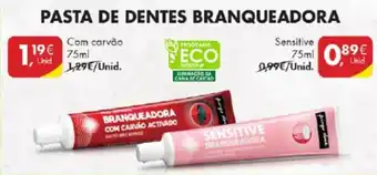 Pingo Doce Pasta de Dentes Branqueadora Sensitive 75ml promoção