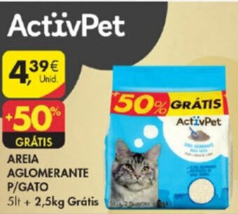 Pingo Doce Areia Aglomerante P/Gato 5lt promoção