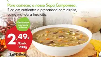 Pingo Doce Para Começar, a Nossa SOpa Comonesa promoção
