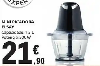 E.Leclerc MINI PICADORA ELSAY Capacidade: 1,5 L Potência: 500 W promoção