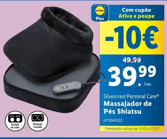 Lidl Silvercrest Personal Care Massajador de Pés Shiatsu promoção