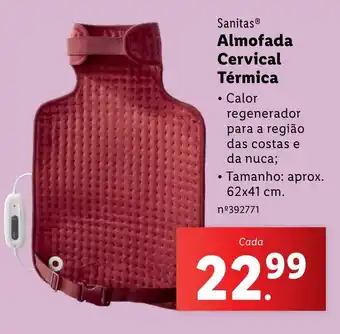 Lidl Sanitas Almofada Cervical Térmica promoção