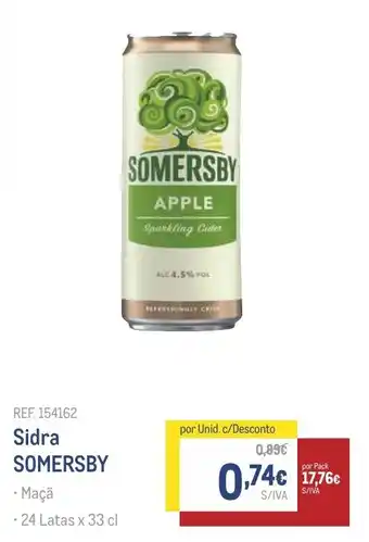 Makro Sidra SOMERSBY promoção