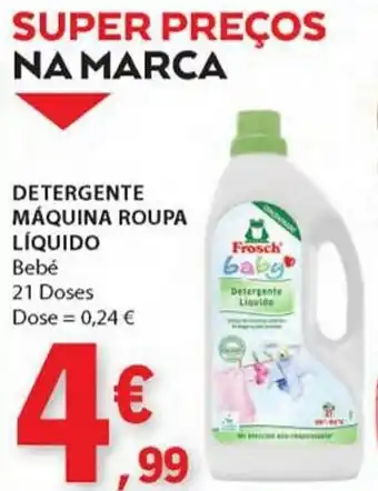 E.Leclerc DETERGENTE MÁQUINA ROUPA LÍQUIDO Bebé 21 Doses promoção