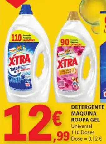 E.Leclerc DETERGENTE MÁQUINA ROUPA GEL Universal 110 Doses promoção