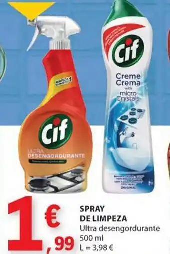 E.Leclerc SPRAY DE LIMPEZA Ultra desengordurante 500 ml promoção