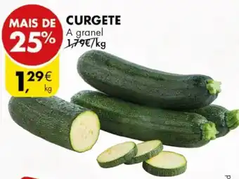 Pingo Doce Curgete a granel promoção