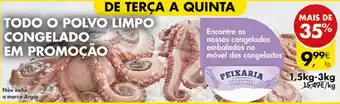 Pingo Doce TODO O POLVO LIMPO CONGELADO EM PROMOÇÃO 1,5kg-3kg promoção