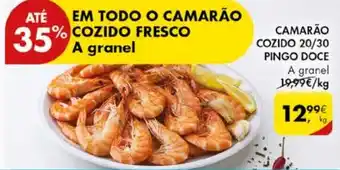 Pingo Doce CAMARÃO COZIDO 20/30 PINGO DOCE promoção