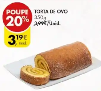 Pingo Doce TORTA DE OVO 350g promoção