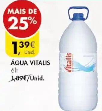Pingo Doce ÁGUA VITALIS 6lt promoção