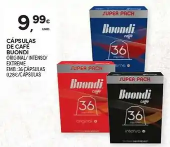 Continente CÁPSULAS DE CAFÉ BUONDI EMB.:36 CÁPSULAS promoção