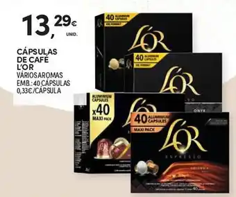 Continente CÁPSULAS DE CAFÉ L'OR promoção