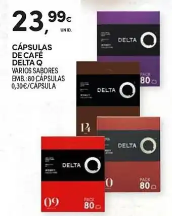 Continente CÁPSULAS DE CAFÉ DELTA Q promoção