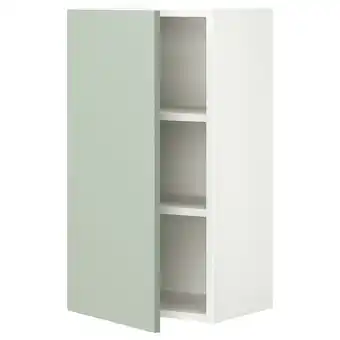 IKEA Enhet Armário parede c/2 prat/porta, branco/verde acinzentado pálido, 40x32x75 cm promoção