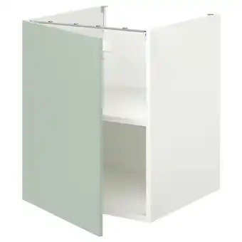 IKEA Enhet Arm bx c/prat/pt, branco/verde acinzentado pálido, 60x62x75 cm promoção