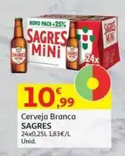 Auchan Sagres - cerveja branca promoção