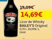 Auchan Bailey's - licor de whisky original promoção