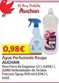 Auchan Auchan - água perfumada roupa promoção