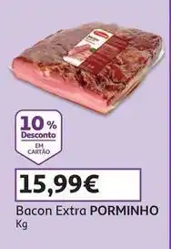 Auchan Porminho - bacon extra promoção