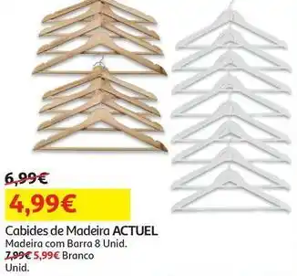 Auchan Actuel - cabides de madeira promoção