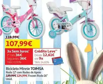 Auchan Toimsa - bicicleta minnie promoção