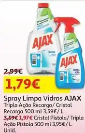 Auchan Ajax - spray limpa vidros promoção