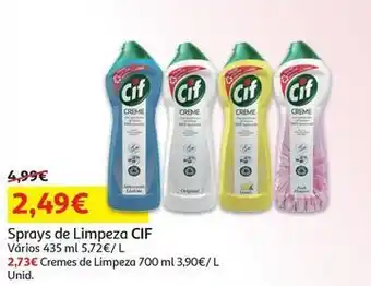 Auchan Cif - sprays de limpeza promoção