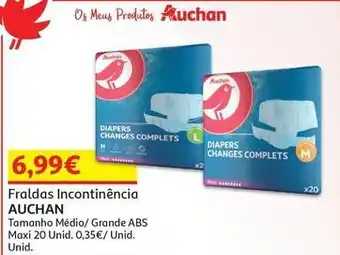 Auchan Auchan - fraldas incontinência promoção