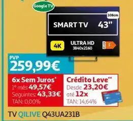 Auchan Qilive - tv q43ua231b promoção