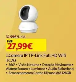 Auchan Tp-link - camera ip full hd wifi tc70 promoção