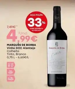 Intermarché Marqués de borba - vinho doc alentejo promoção