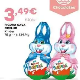 Intermarché Kinder - figura cava coelho promoção