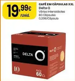 Intermarché Delta q - café em cápsulas xxl promoção