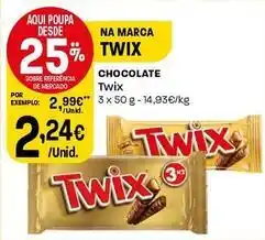 Intermarché Twix - chocolate promoção