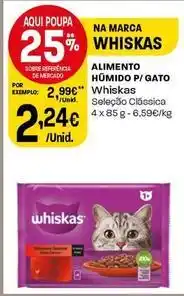 Intermarché Whiskas - alimento húmido p/ gato promoção
