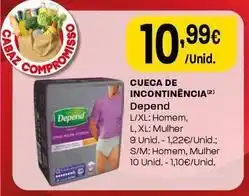 Intermarché Depend - cueca de incontinência promoção