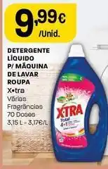 Intermarché X-tra - detergente líquido p/máquina de lavar roupa promoção